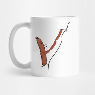 Funny mountain climber bockwurst Mug